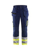 Blaklader Hi-Vis Trousers 15291860 - Navy Blue/Hi-Vis Yellow