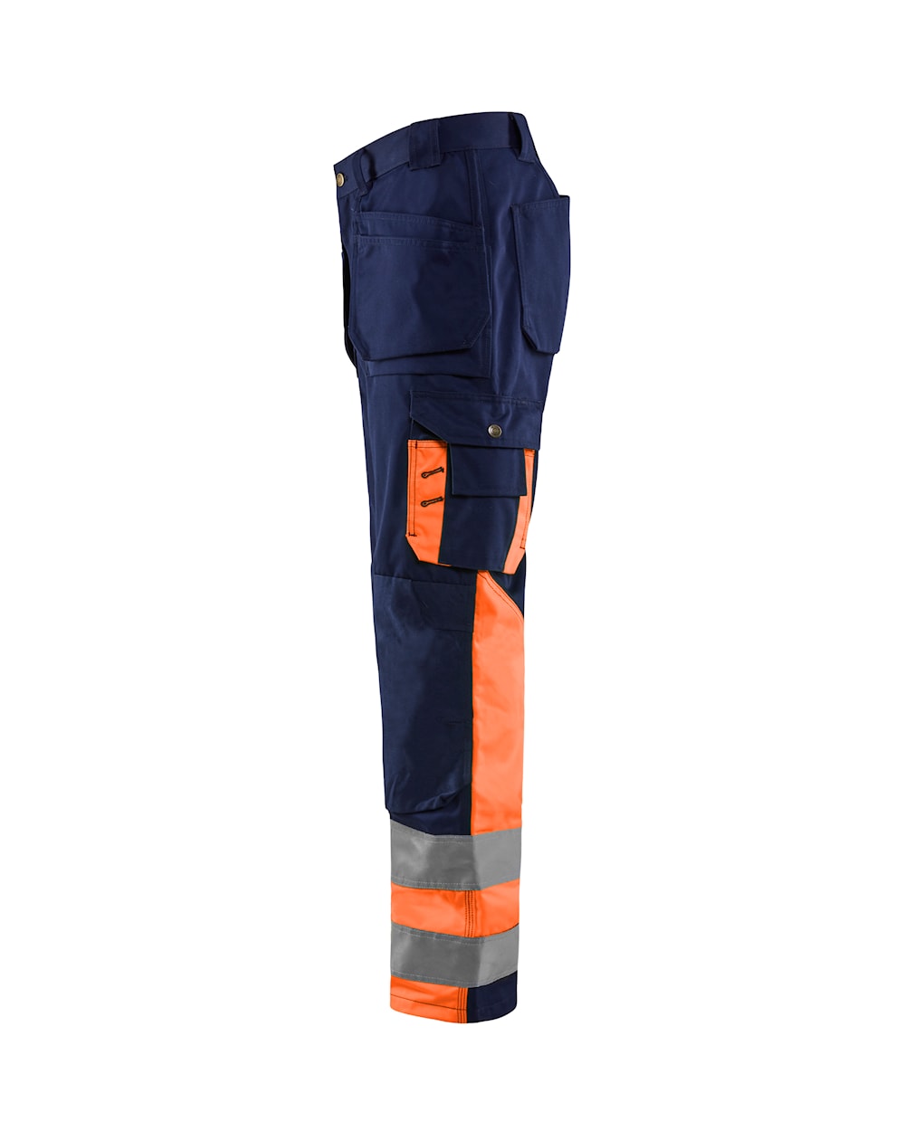 Blaklader Hi-Vis Trousers 15291860 - Navy Blue/Hi-Vis Orange