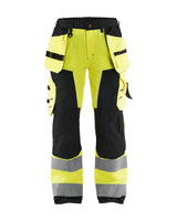 Blaklader Women's Hi-Vis Trousers 7156 #colour_hi-vis-yellow-black