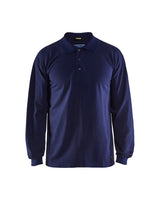 Blaklader Flame Resistant Pique Long Sleeved 3374 #colour_navy-blue