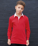 Front Row Kids Long Sleeve Plain Rugby Shirt