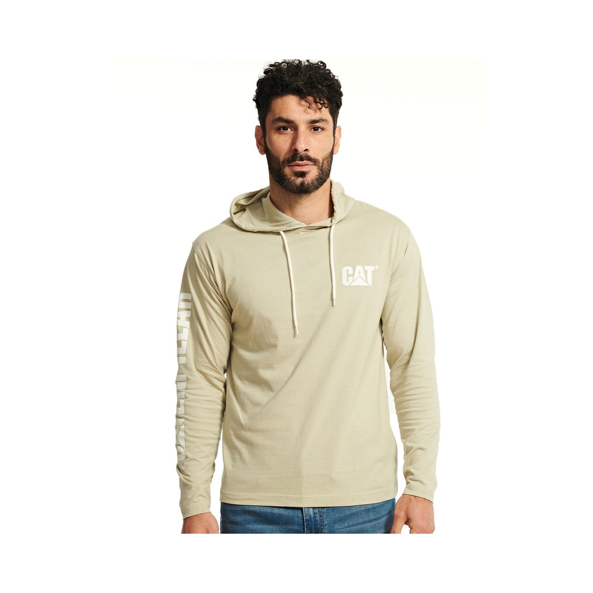 Caterpillar Hooded Long Sleeve T-Shirt