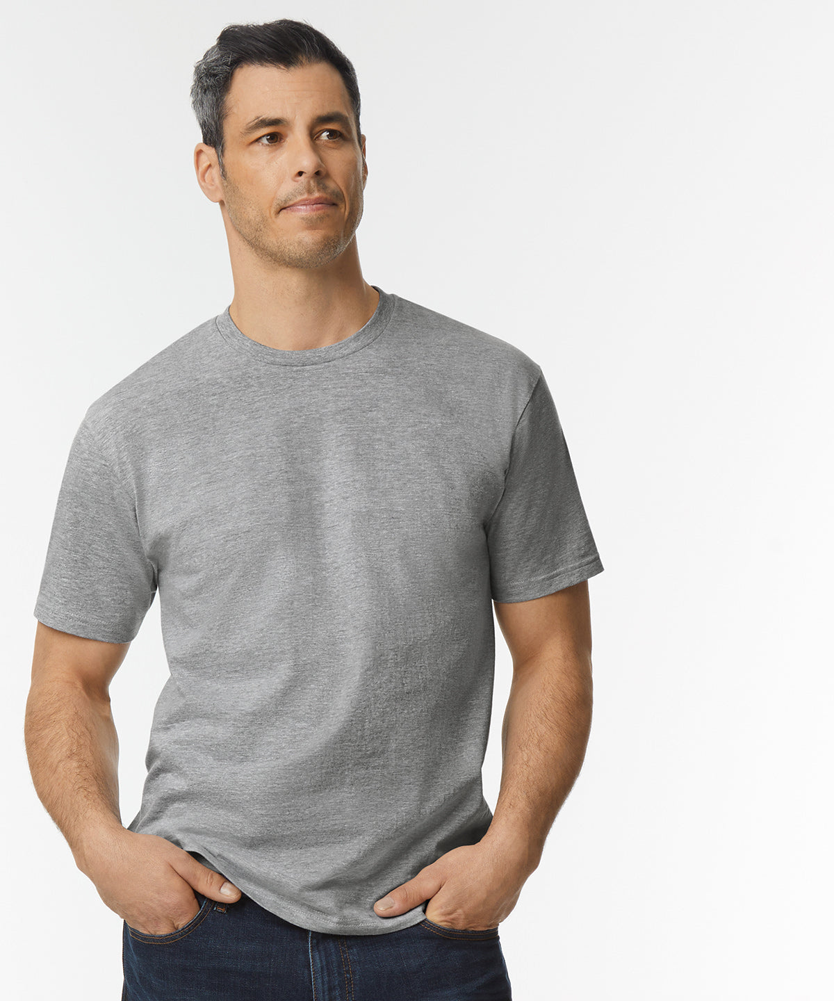 Gildan Softstyle Midweight Adult T-Shirt - Ringspun Sport Grey