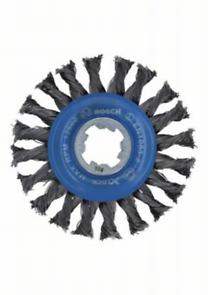 Bosch Professional X-LOCK Wire Wheel Knotted - 115mm Steel, 0.5mm, 12mm