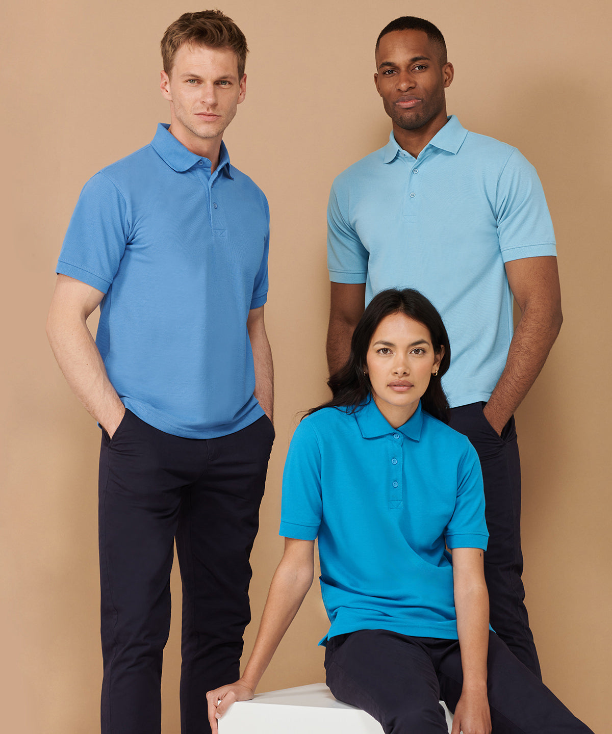 Henbury 65/35 Classic Piqué Polo Shirt - Sky†