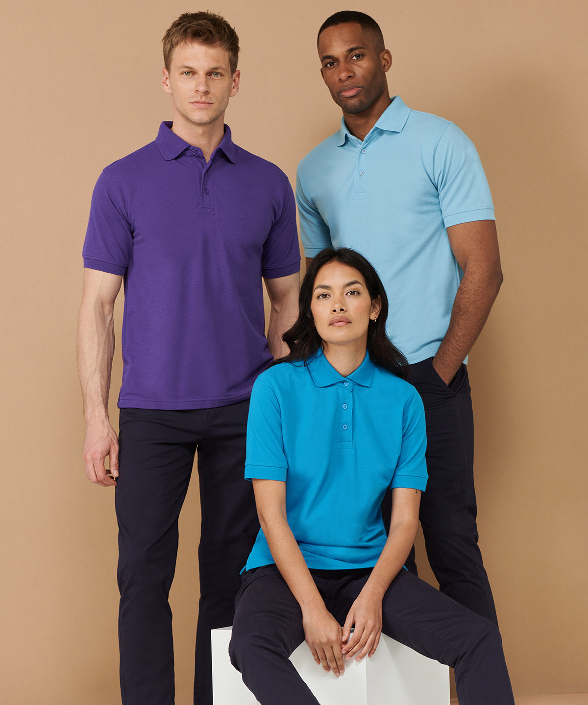 Henbury 65/35 Classic Piqué Polo Shirt - Lavender