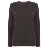 Henbury Women's 12 Gauge V-Neck Jumper