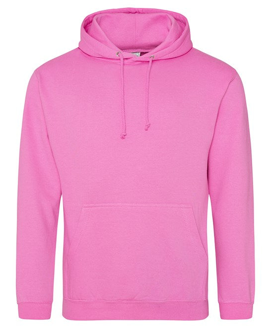 Awdis Just Hoods College Hoodie - Candyfloss Pink