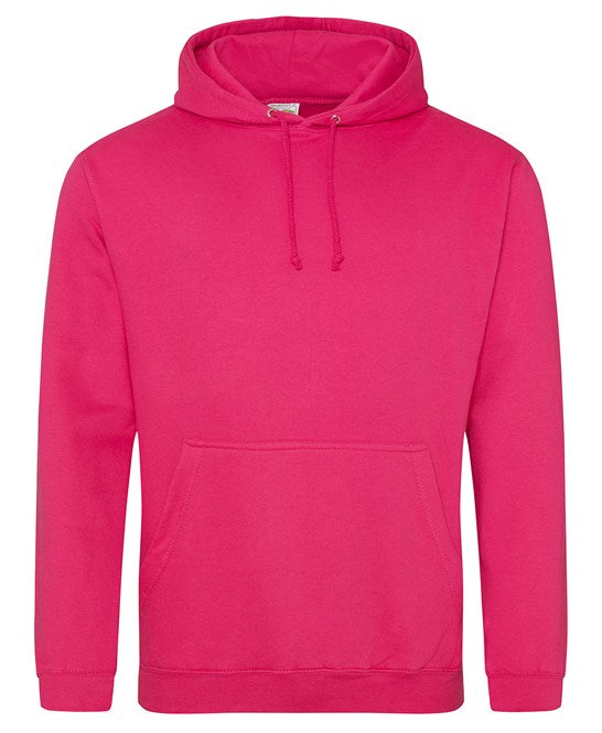 Awdis Just Hoods College Hoodie - Hot Pink