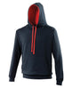 Awdis Just Hoods Varsity Hoodie - New French Navy/Fire Red*