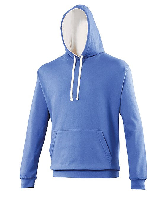 Awdis Just Hoods Varsity Hoodie - Royal Blue/Arctic White*