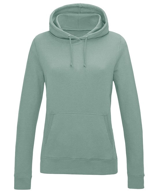 Awdis Just Hoods Women's College Hoodie - Dusty Green