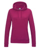 Awdis Just Hoods Women's College Hoodie - Hot Pink