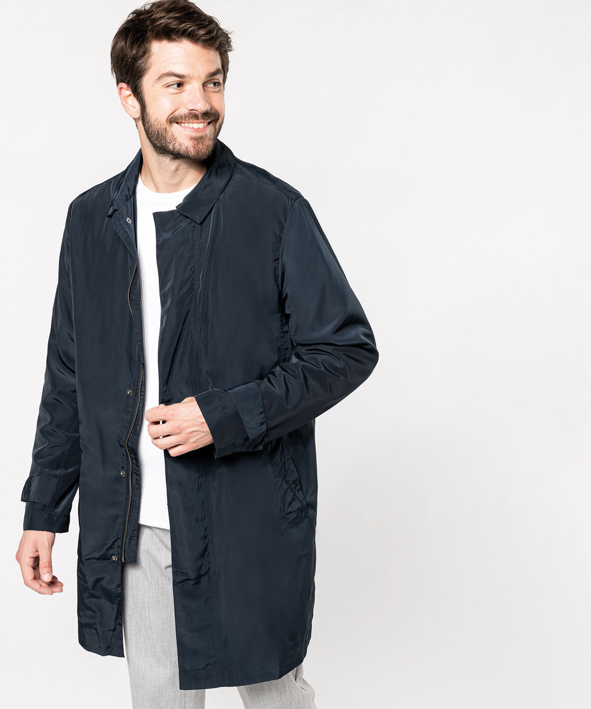 Kariban Men's Lightweight Trench Coat