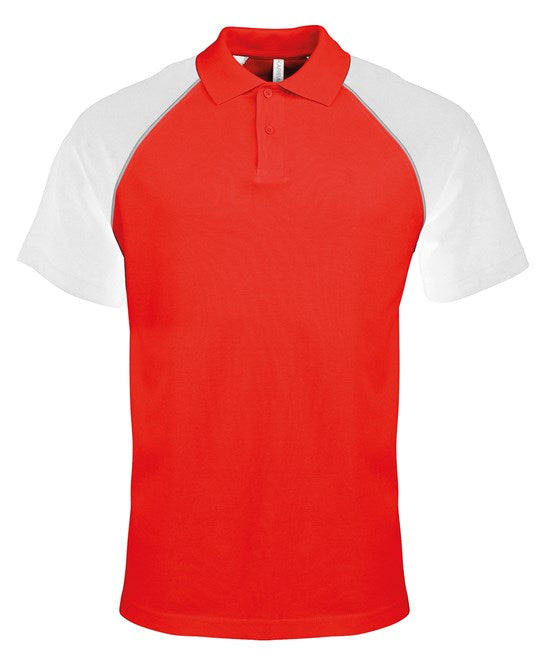 Kariban Polo Baseball Contrast Polo Shirt