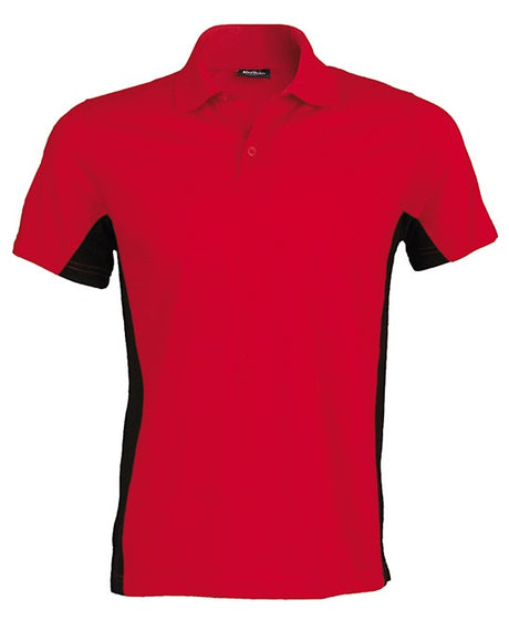 Kariban Flags Short Sleeve Bi-Colour Polo Shirt