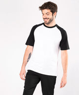 Kariban Baseball Short-Sleeved Two-Tone T-Shirt