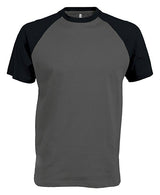 Kariban Baseball Short-Sleeved Two-Tone T-Shirt