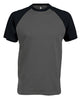 Kariban Baseball Short-Sleeved Two-Tone T-Shirt