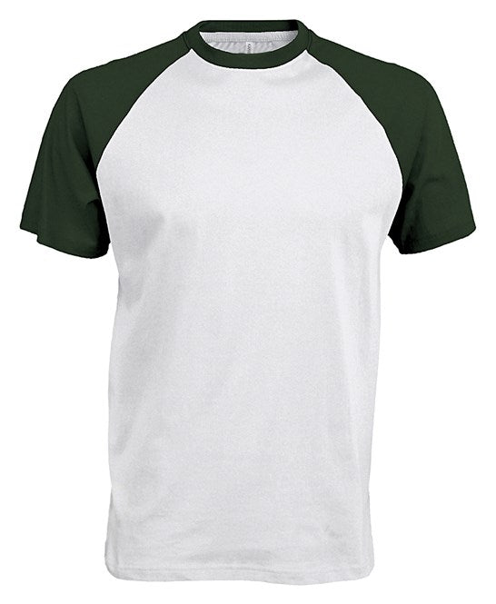 Kariban Baseball Short-Sleeved Two-Tone T-Shirt