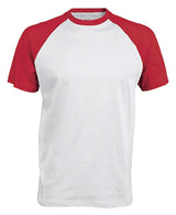 Kariban Baseball Short-Sleeved Two-Tone T-Shirt