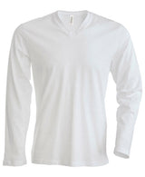 Kariban Men's Long-Sleeved V-Neck T-Shirt