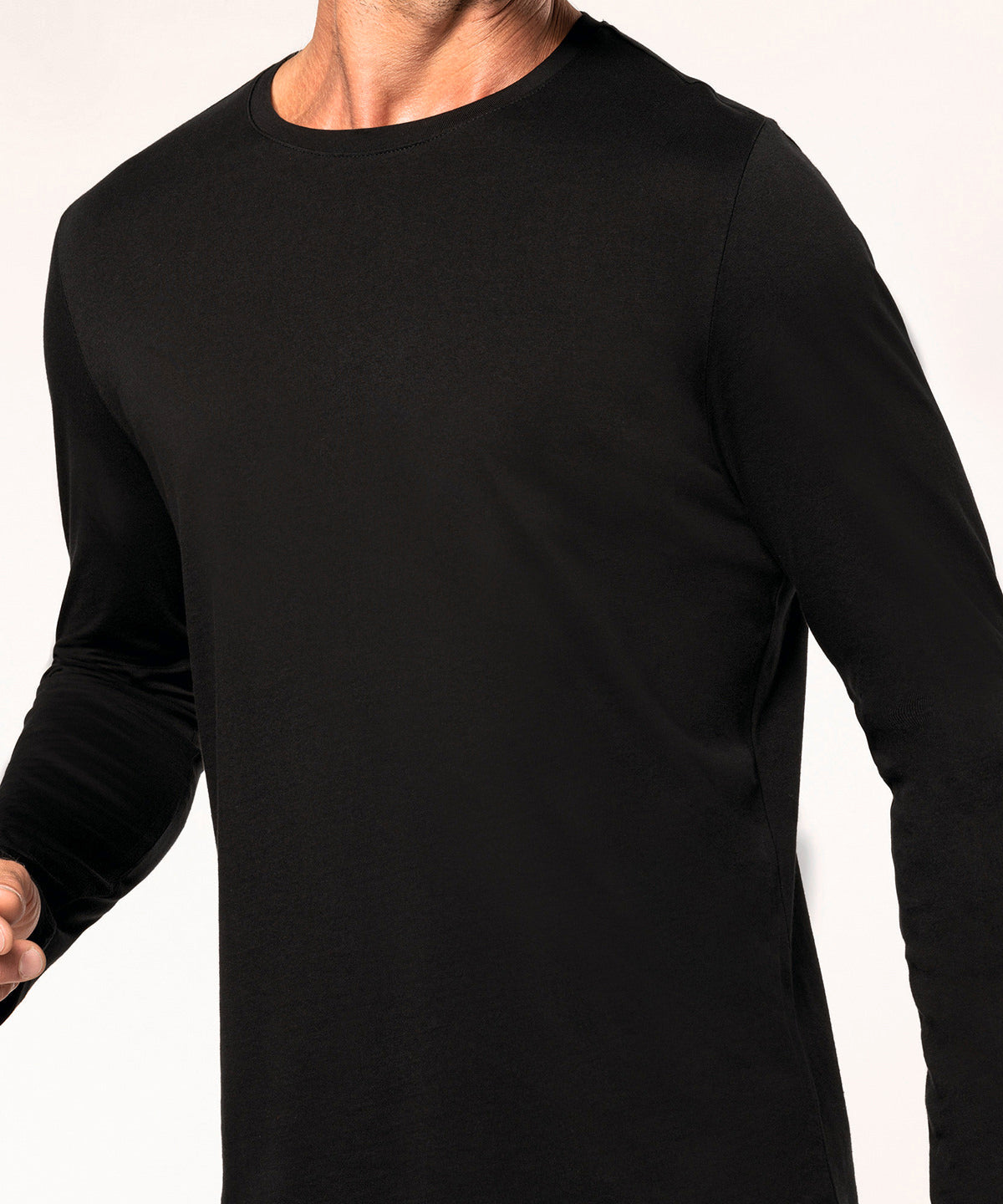 Kariban Men's Long-Sleeved Crew Neck T-Shirt