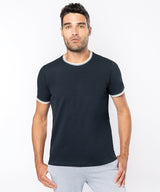 Kariban Men's Piqué Knit Crew Neck T-Shirt