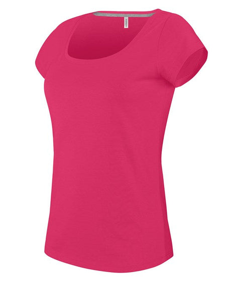 Kariban Ladies Boat Neck Short-Sleeved T-Shirt