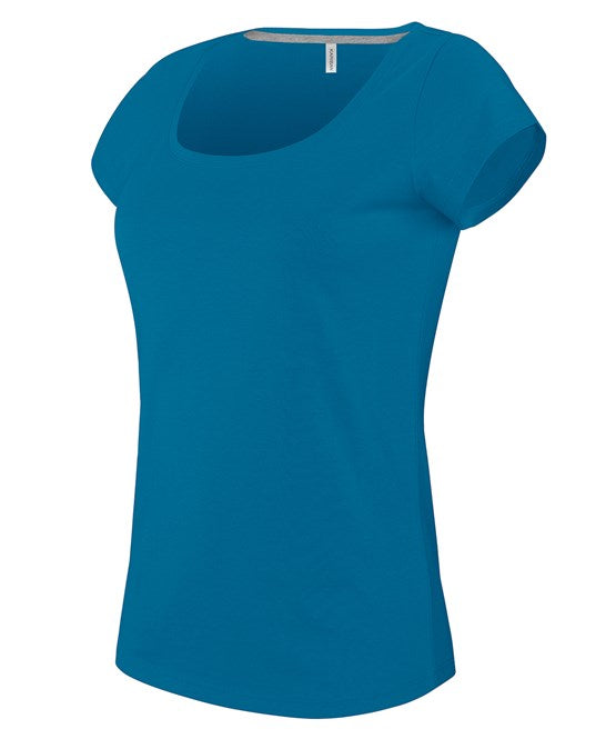 Kariban Ladies Boat Neck Short-Sleeved T-Shirt