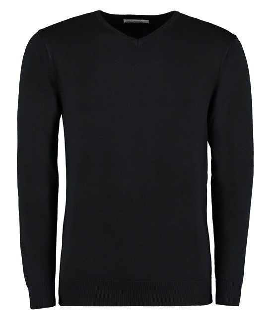 Kustom Kit Arundel V-Neck Sweater Long Sleeve (Classic Fit)