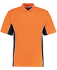 Kustom Kit Track Polo (Classic Fit) - Orange/Graphite/White