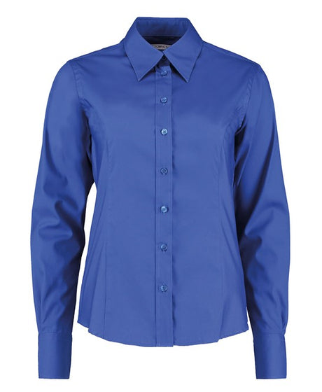 Kustom Kit Women's Corporate Oxford Blouse Long-Sleeved (Tailored Fit)