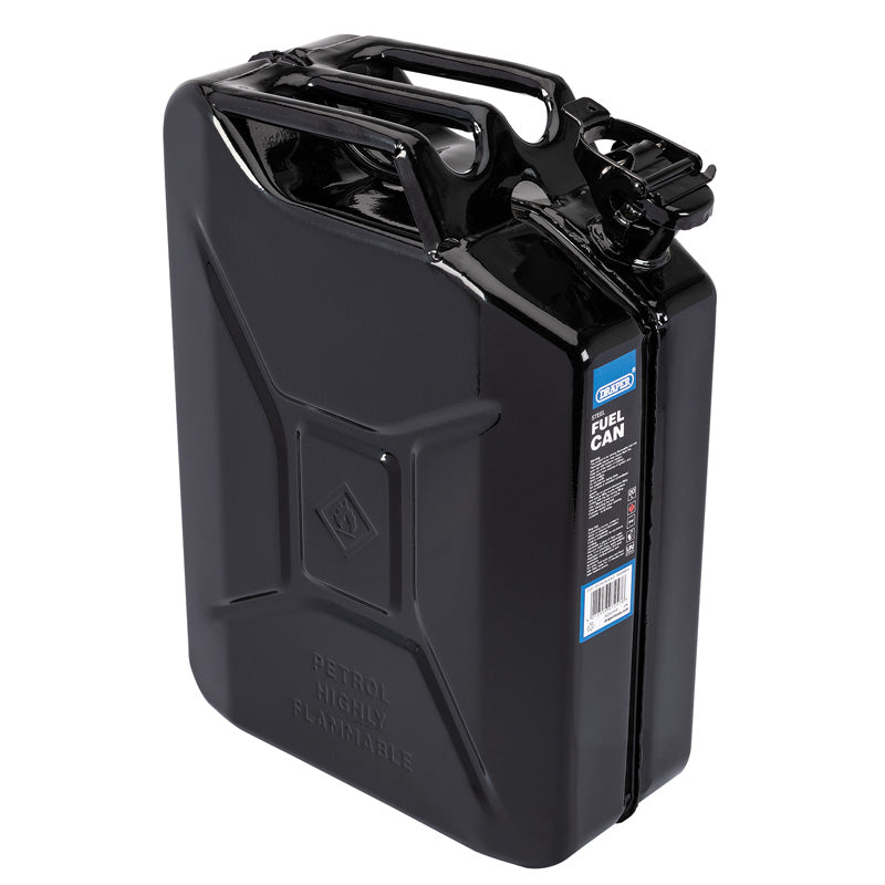 Draper 20L Steel Fuel Can (Black)