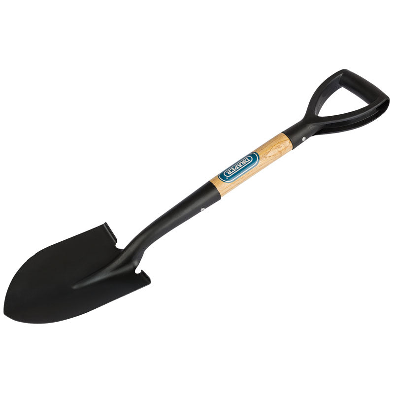 Draper Round Point Mini Shovel with Wood Shaft