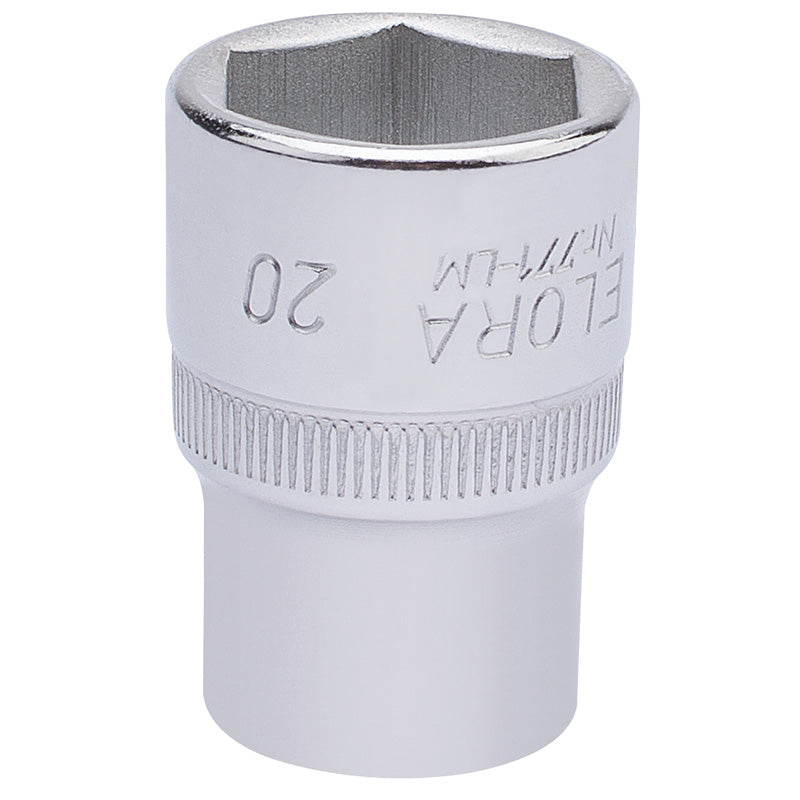 Draper 20mm 1/2" Square Drive Elora Hexagon Socket