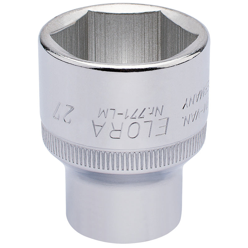 Draper 27mm 1/2" Square Drive Elora Hexagon Socket