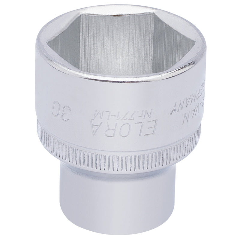 Draper 30mm 1/2" Square Drive Elora Hexagon Socket