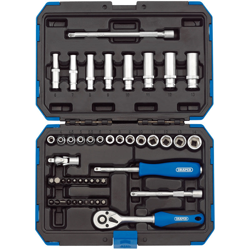 Draper 1/4" Sq. Dr. Metric Socket Set (47 Piece)