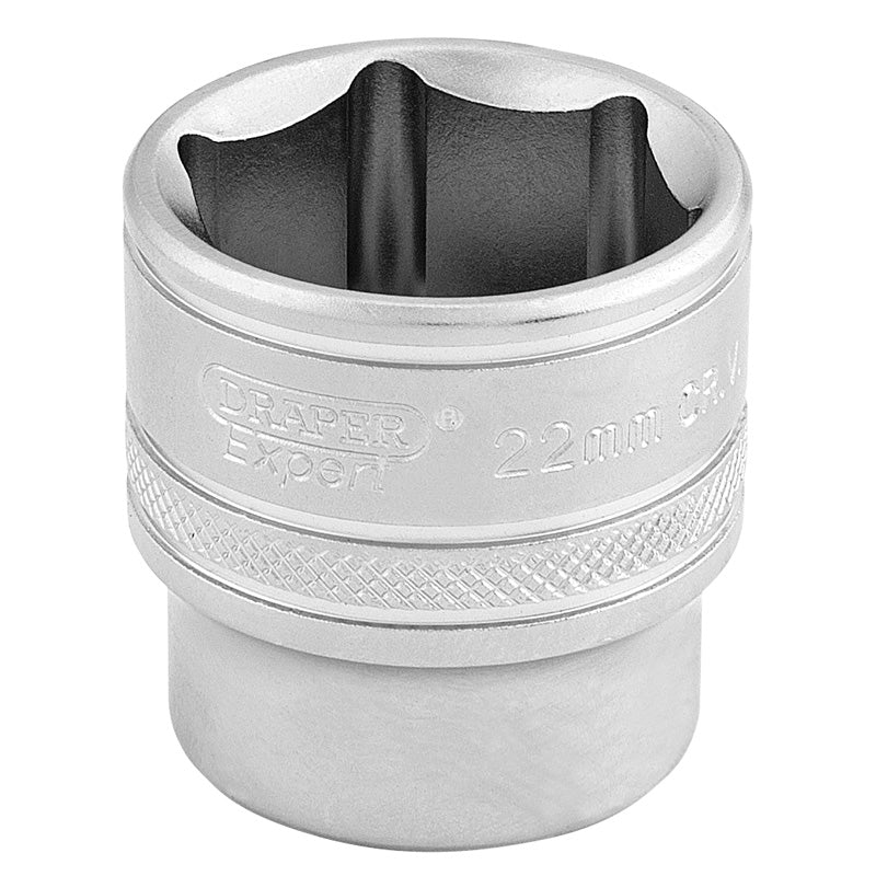 Draper 3/8" Square Drive 6 Point Metric Socket (22mm)