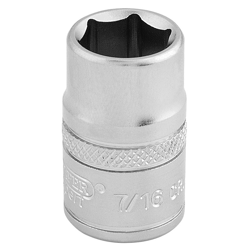 Draper 3/8" Square Drive 6 Point Imperial Socket (7/16")