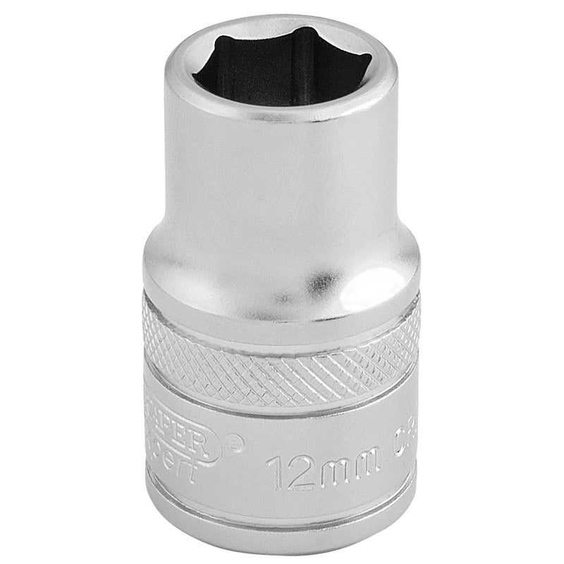 Draper 1/2" Square Drive 6 Point Metric Socket (12mm)