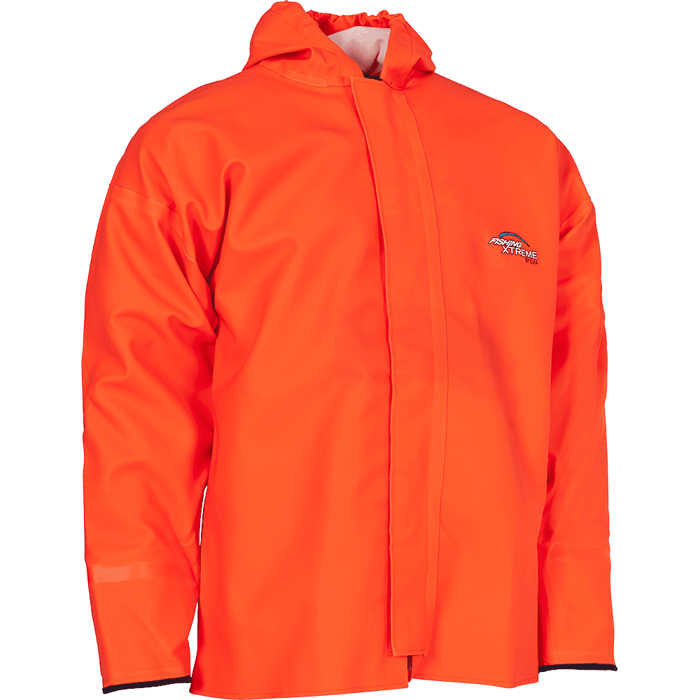 ELKA Fishing Xtreme Jacket With Elasticated Wind Catch 179806FX #colour_hi-vis-orange