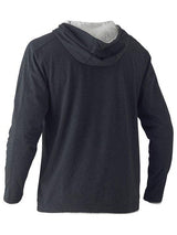 Bisley Flex & Move Cotton Hooded Long Sleeve T-Shirt