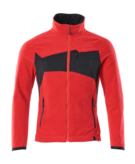Mascot Accelerate Fleece Jacket with Fleece Jacket #colour_traffic-red-black