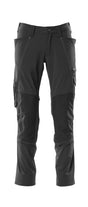 Mascot Accelerate Stretch Trousers with Kneepad Pockets - Black #colour_black