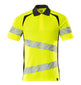 Mascot Accelerate Safe Modern Fit Polo Shirt #colour_hi-vis-yellow-dark-navy
