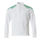 Mascot Food & Care Ultimate Stretch Smock #colour_white-grass-green