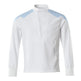 Mascot Food & Care Ultimate Stretch Smock #colour_white-azure-blue