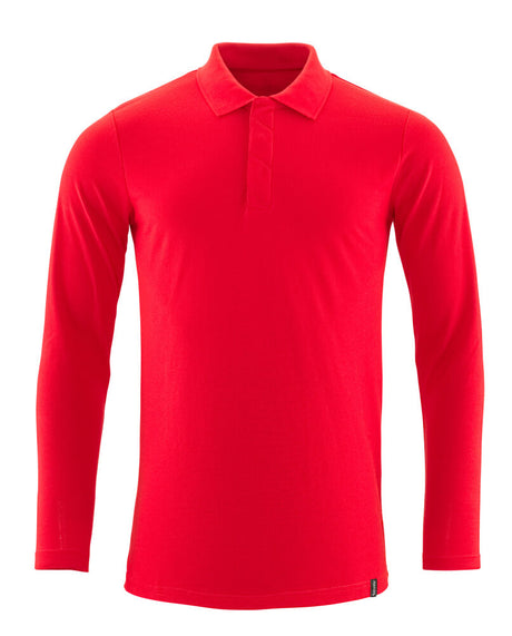 Mascot Crossover Long-Sleeved Polo Shirt with ProWash Technology #colour_traffic-red